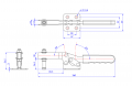 Horizontal Toggle Clamp Flat Base All Arm Types