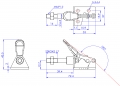 Push Pull Toggle Clamp Flat Base