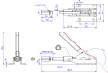 Push Pull Toggle Clamp Flat Base