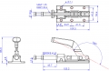 Push Pull Toggle Clamp Flat Base