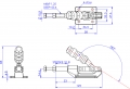 Stainless Steel Push Pull Toggle Clamp Flat Base