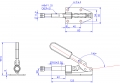 Push Pull Toggle Clamp Flat Base