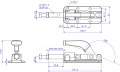 Push Pull Toggle Clamp Flat Base