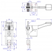 GH-40334-SS Model of Pull Action Latch Clamps