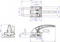 Latch Toggle Clamps Horizontal Versions