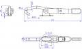 Hook Toggle Clamps (Stainless Steel)