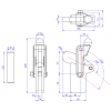 Heavy Duty  Toggle Clamps  Flat Base All Arm Types