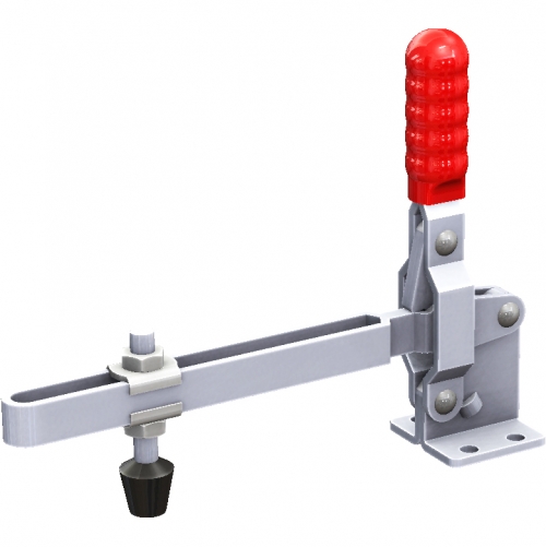 Vertical Toggle Clamp Flat Base Slotted Arm