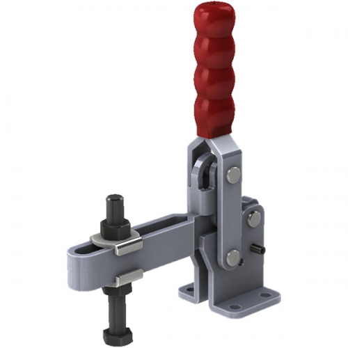 Vertical Toggle Clamp Flat Base Slotted Arm