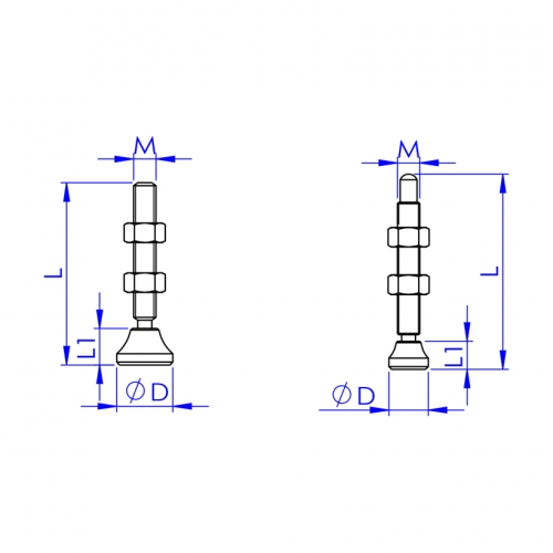 Swivel Foot Spindles