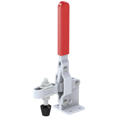 Vertical Toggle Clamp Flat Base Slotted Arm