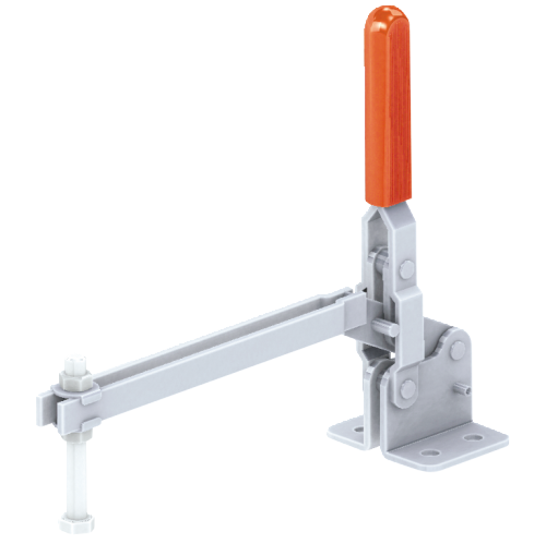 Vertical Toggle Clamp Flat Base Slotted Arm