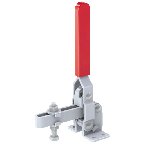 Vertical Toggle Clamp Flat Base Slotted Arm