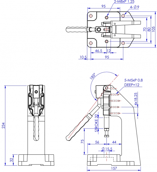 Push Pull Toggle Clamp Heavy Duty