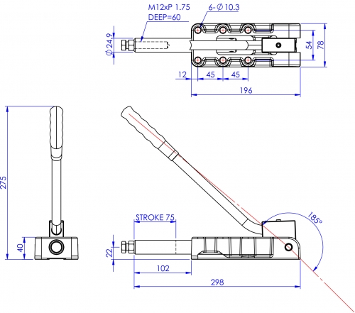 Push Pull Toggle Clamp Heavy Duty