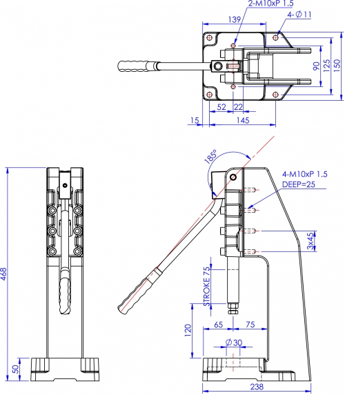 Push Pull Toggle Clamp Heavy Duty