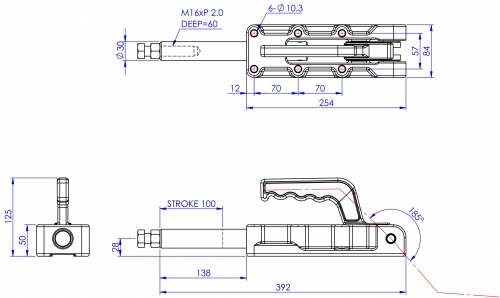 Push Pull Toggle Clamp Heavy Duty