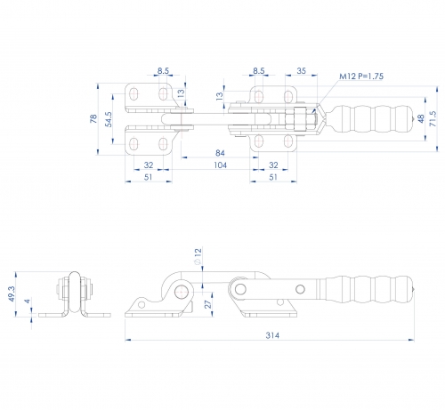 Hook Toggle Clamps