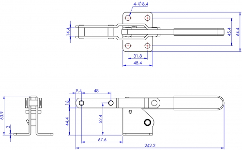 Hook Toggle Clamps