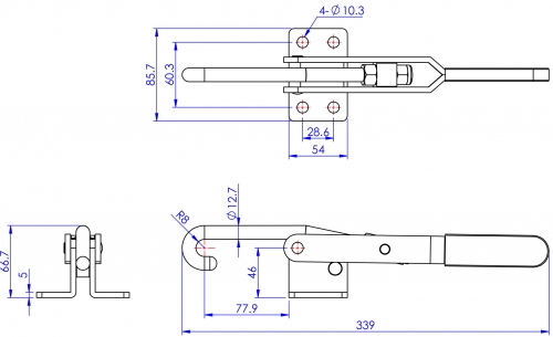 Hook Toggle Clamps