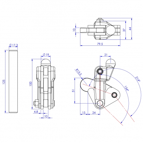 GH-70305 Model of Heavy Duty Toggle Clamps