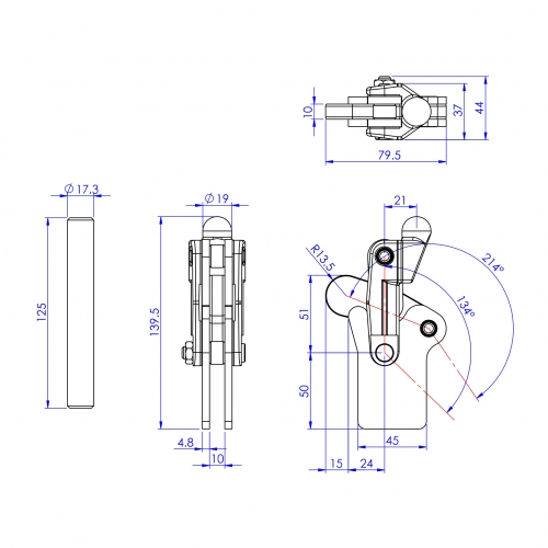 GH-70315 Model of Heavy Duty Toggle Clamps