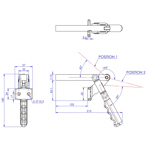 Heavy Duty  Toggle Clamps  Flat Base All Arm Types