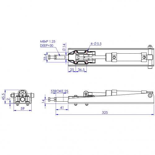 Pneumatic Push Pull Toggle Clamps