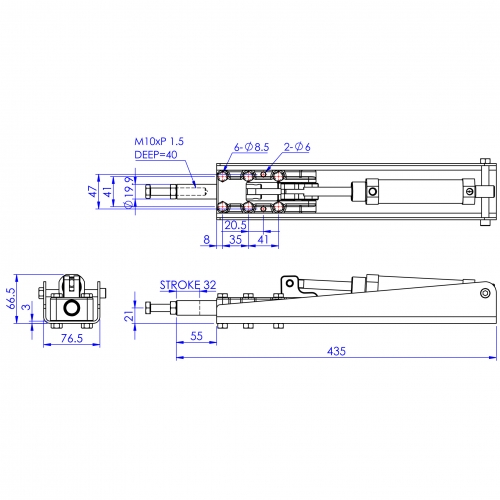 Pneumatic Push Pull Toggle Clamps