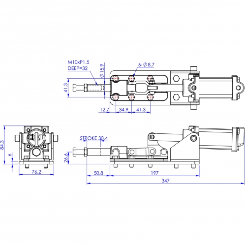 Pneumatic Push Pull Toggle Clamps