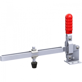 Vertical Toggle Clamp Flat Base Slotted Arm