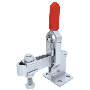 Vertical Toggle Clamp Flat Base Slotted Arm