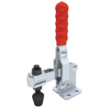 Vertical Toggle Clamp Flat Base Slotted Arm