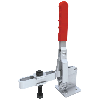 Vertical Toggle Clamp Flat Base Slotted Arm