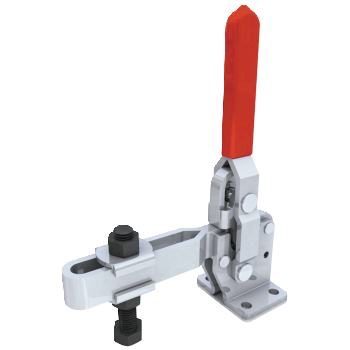 Vertical Toggle Clamp Flat Base Slotted Arm