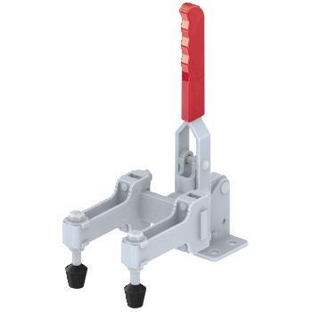 Vertical Toggle Clamp Flat Base Slotted Arm