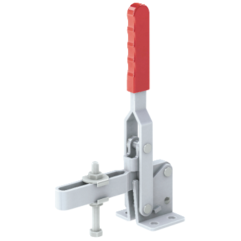 Vertical Toggle Clamp Flat Base Slotted Arm